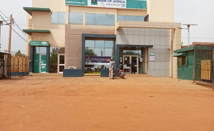 Façade de Bank of Africa à Koubia, au Niger, photographiée en septembre 2023.